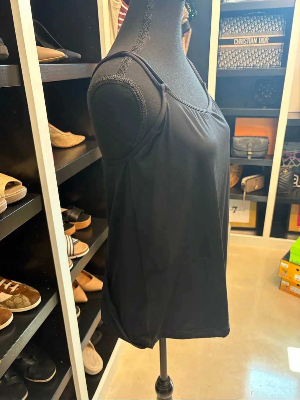 lululemon athletica Charcoal Gray Strappy Top